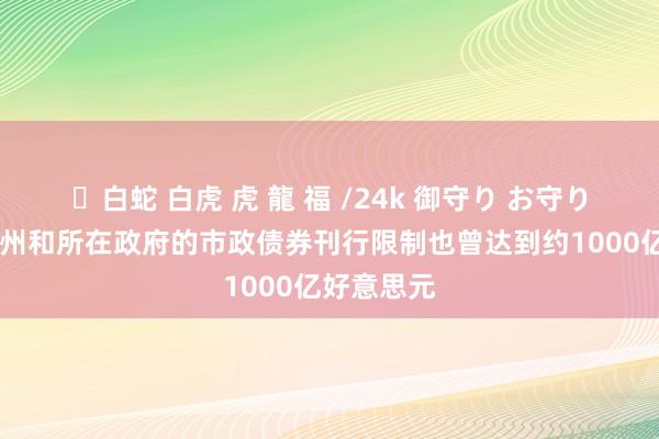 ✨白蛇 白虎 虎 龍 福 /24k 御守り お守り 好意思国州和所在政府的市政债券刊行限制也曾达到约1000亿好意思元