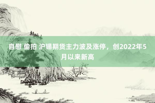 自慰 偷拍 沪锡期货主力波及涨停，创2022年5月以来新高
